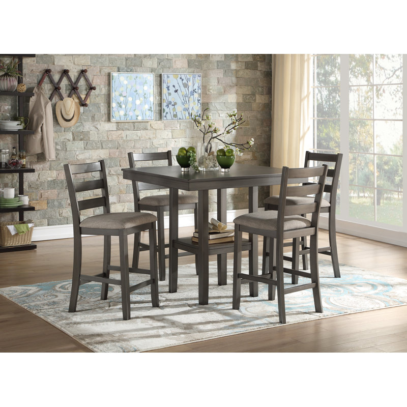 Cull 4 - Person Solid Wood Top Four Leg Dining Set