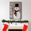 Let It Snow Snowman - reproduction d'art sur toile tendue-2014434948