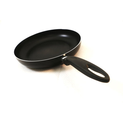 Professional Aluminum Fry Pan w/ Nonstick Coating, Black