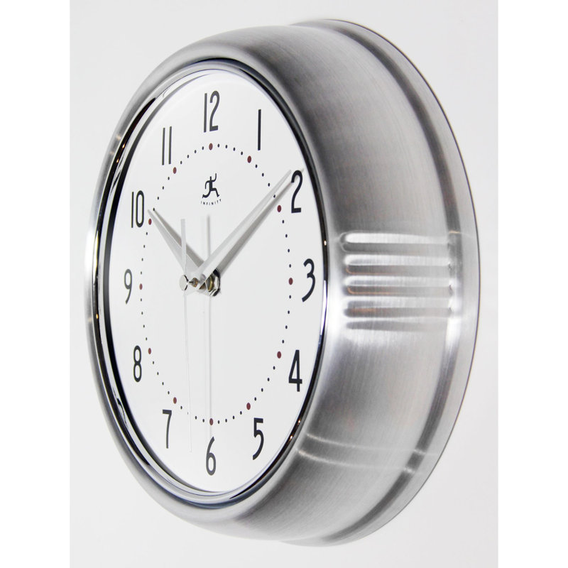 Horloge murale Desdra, Argent argent, Petit
