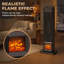 Chauffage d'appoint avec effet flamme réaliste, radiateur en céramique de 1500 W