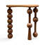Console en bois massif brun noisette-133963335