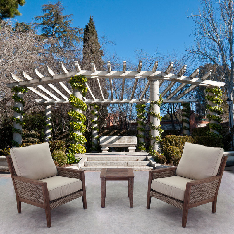 Johnie Square Eucalyptus Outdoor Side Table