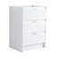 Armoire de salle de bain autoportante 24 po, 3 tiroirs à fermeture en douceur blanc brillant (meuble-lavabo seulement)