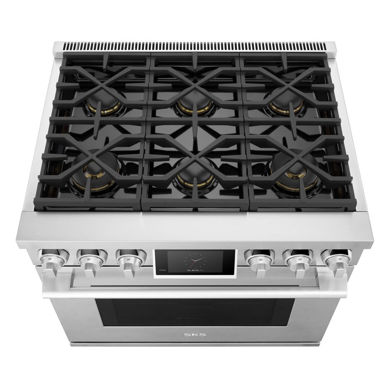 36-Inch Gas Pro Range With 6 Burners