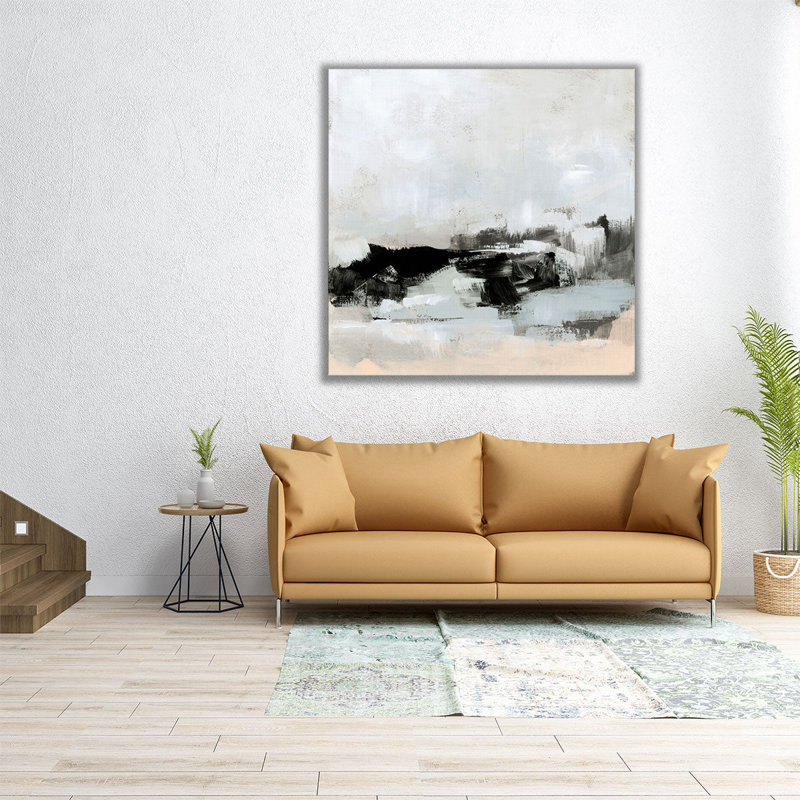Obsidian Tundra II - Canvas Print Wall Art, 20" H x 20" W
