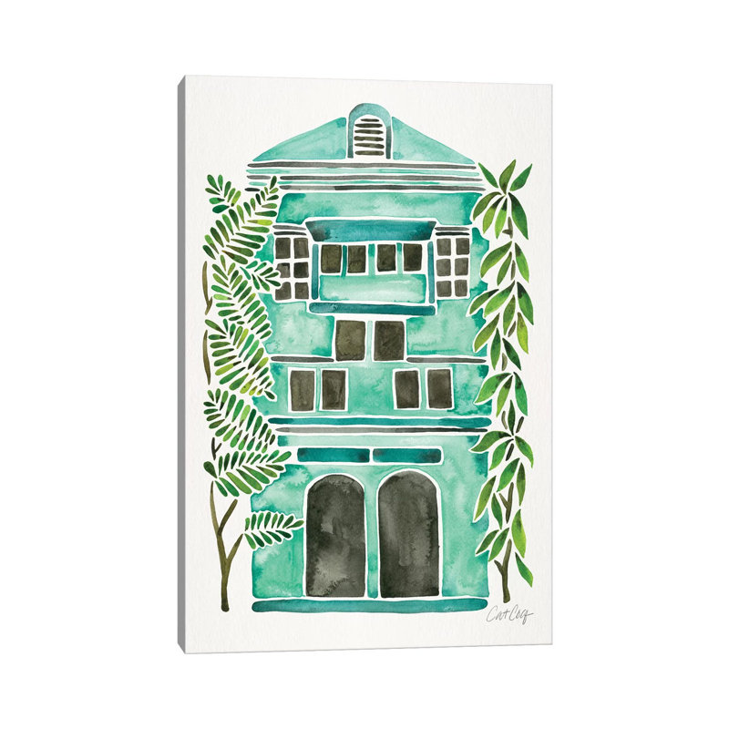 Strickler Mint House, H 26 po x l 18 po x P 1,5 po, Pas de tapis, Toile tendue