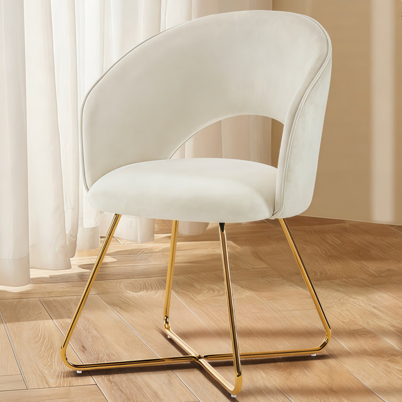 Fauteuil demi-tonneau en velours, Velours kaki