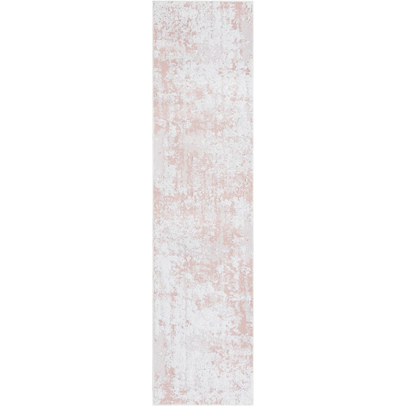 Cotton Abstract Indoor Rug, Runner 2'7" x 10'