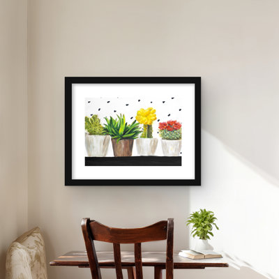 Small Cactus and Succulents Print | Green Livingroom Decor