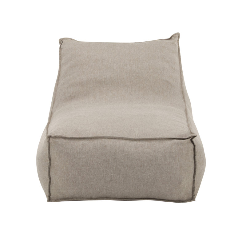 Fauteuil à billes avec housse amovible Issac, Beige