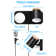 Dual-head Wall Mounted Reading Lights, Plug-in Wall Sconces, Bulb Not Included