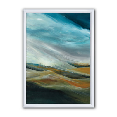 Cadre photo « blue-désert », reproduction d’art sur toile