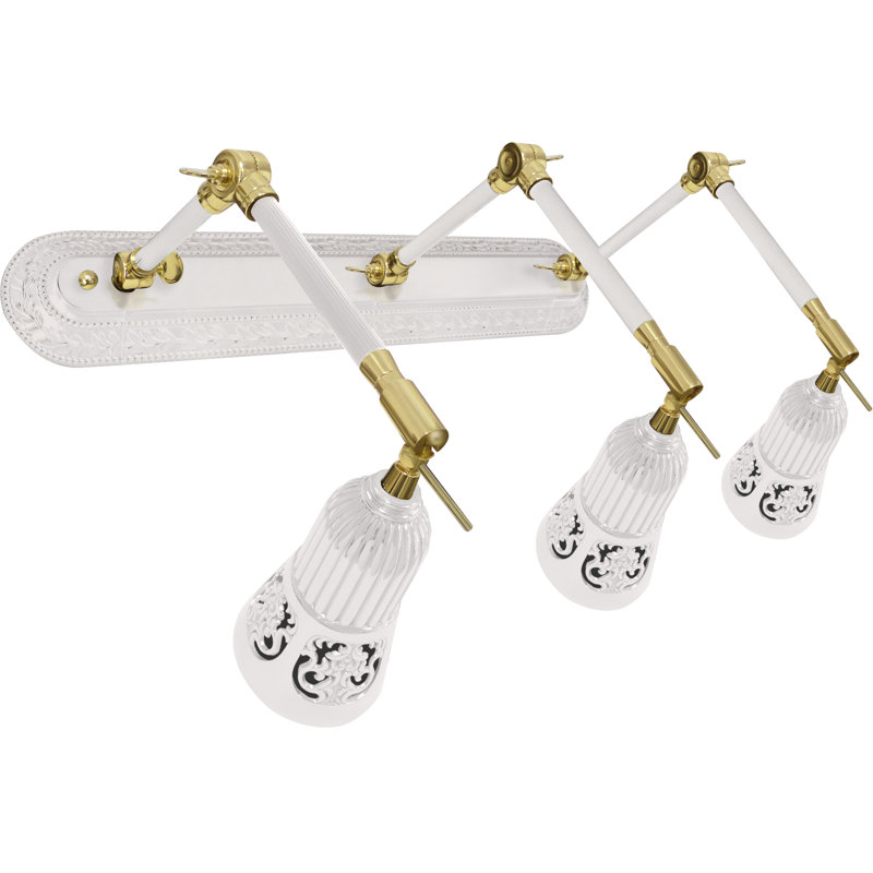 Folger 3-Light Dimmable Spotlight, Bright Gold/White