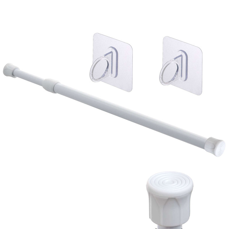Petite tringle à rideaux extensible sans perçage réglable 12 à 20 po