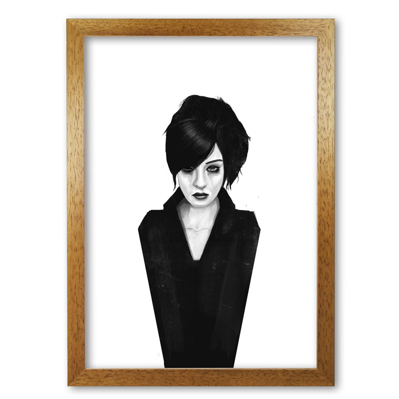 The Widow 1 Piece Wall Art, 84 cm H x 59.4 cm W x 5 cm D, Honey Oak