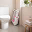 Siège de toilette pour tout-petit avec marchepied et poignées, rose-2011500906