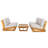 Frisina 4 Piece Conversation Set-868694052