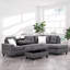 Canapé moderne en forme de L gris anthracite-1189455943
