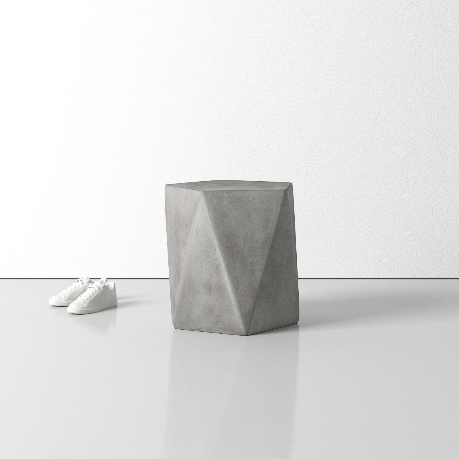 Gigi Concrete Accent Stool