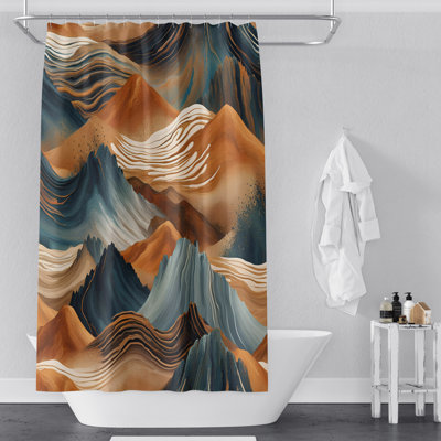 Eleina Abstract Shower Curtain