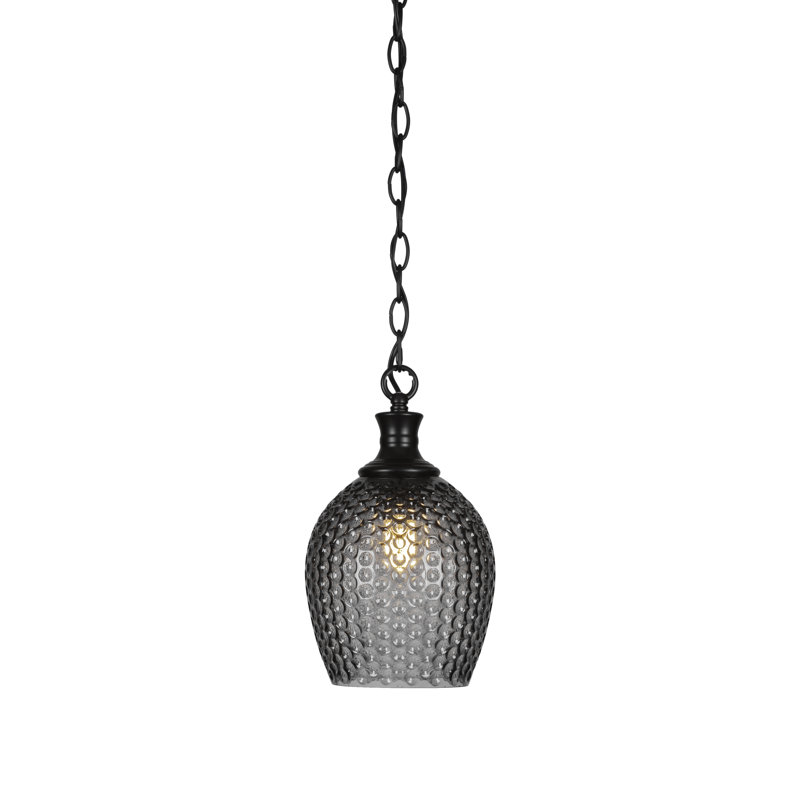 Zola Chain Hung Pendant, Black