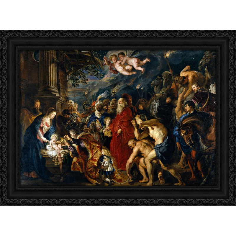 Adoration des mages (1628-1629), H 18 po x l 24 po