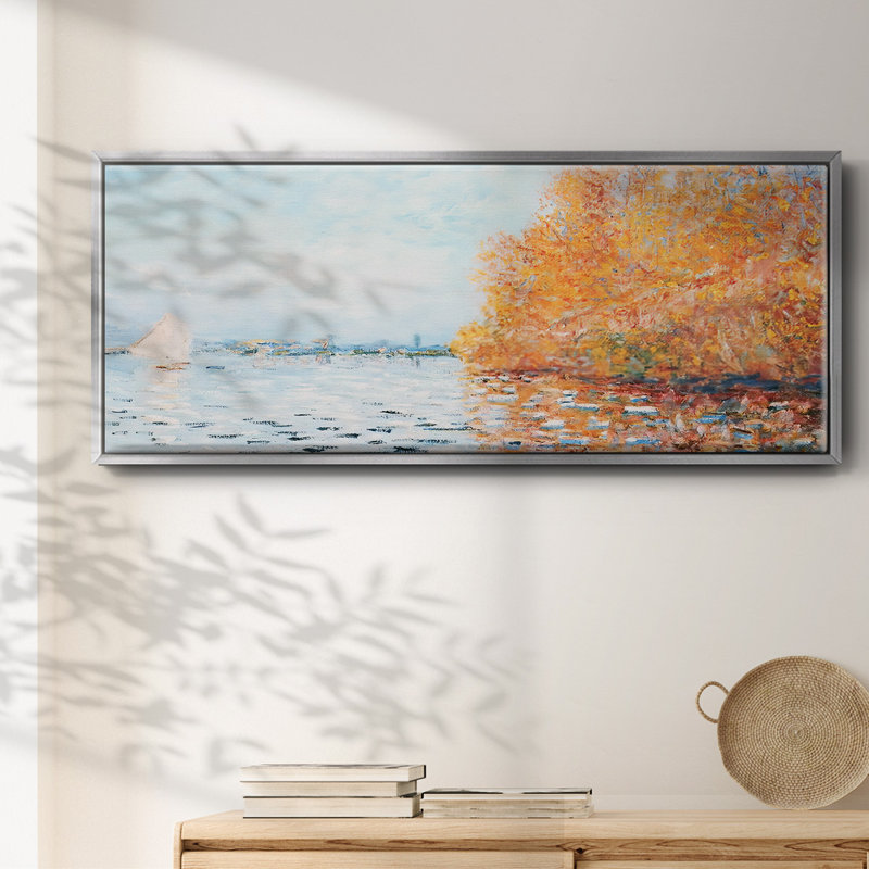"La seine à Argentuil", toile encadrée, H 8 po x l 20 po