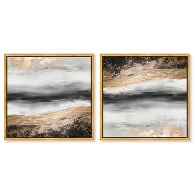 «Clouded Gleam I Set» sur toile par Bo Remy