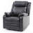 Contemporary Black Padded Recliner Chair-1436430053