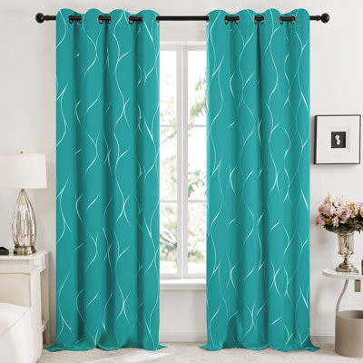 Panneaux de rideaux obscurcissants et isolants en polyester Kellda 