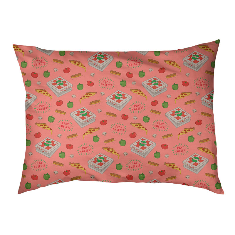 Coussin extérieur pizza Campion, Moyen (L 29,5 po x P19,5 po x H 9,5 po), Corail