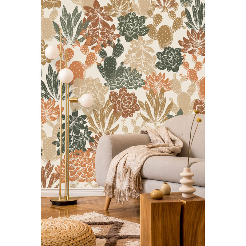 Izaiaz Floral Wall Mural, 8.33' W x 8.33' L