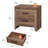 22" W Rustic Brown Nightstand