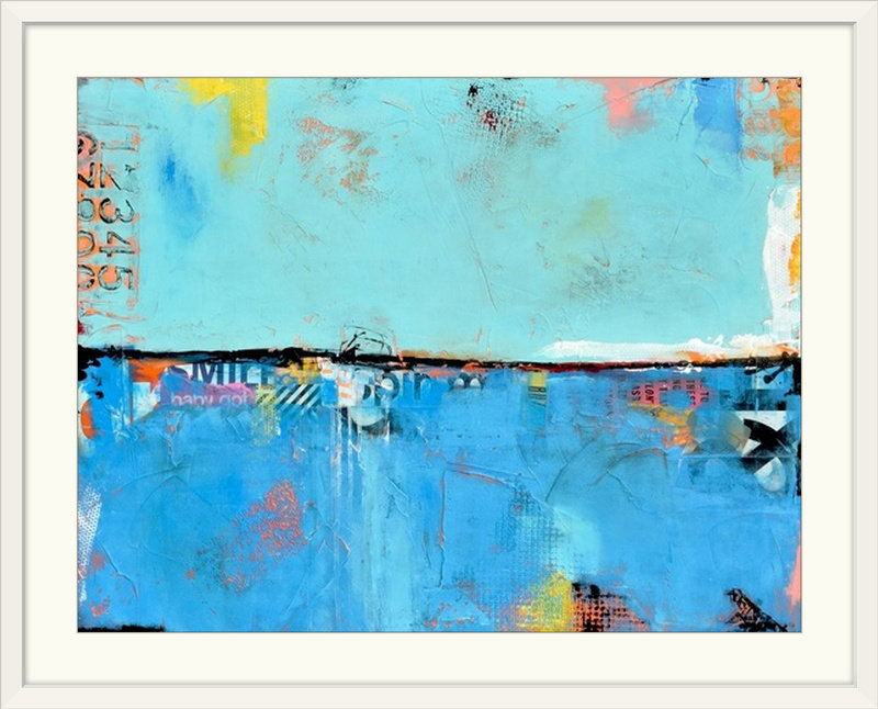 «Matchbox 101» par Frisco, impression, H 35 po x l 44 po x P 1 po, Cadre blanc