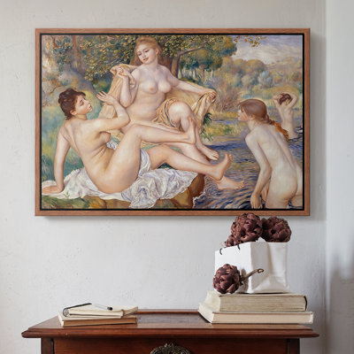 Les grands baigneurs (Les Grandes Baigneuses), 1884-1887 - Pierre-Auguste Renoir, toile tendue avec châssis