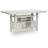 Lea Counter Height Dining Table, Wine Racks, 72 Inch Antiqued White