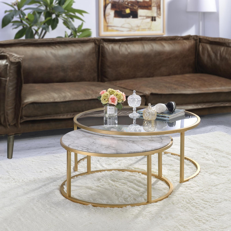 Ensemble de tables basses Anyan