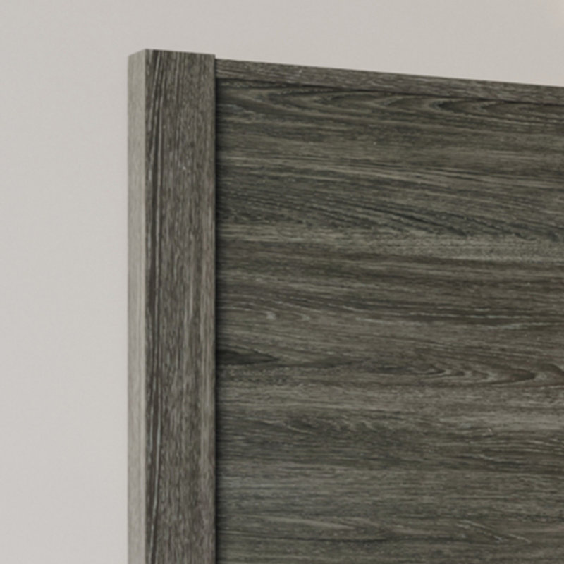 Lit standard Ihor, Double, Gris foncé