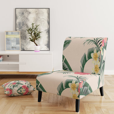 Brechta Vibrant Curve Design II - Velvet Upholstered Modern Slipper Chair