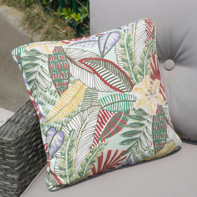 Coussin décoratif intérieur / extérieur en coton réversible