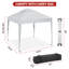 Auvent escamotable 10 x 10 pi avec protection UV, imperméable, installation rapide et sac de transport robuste-112709772