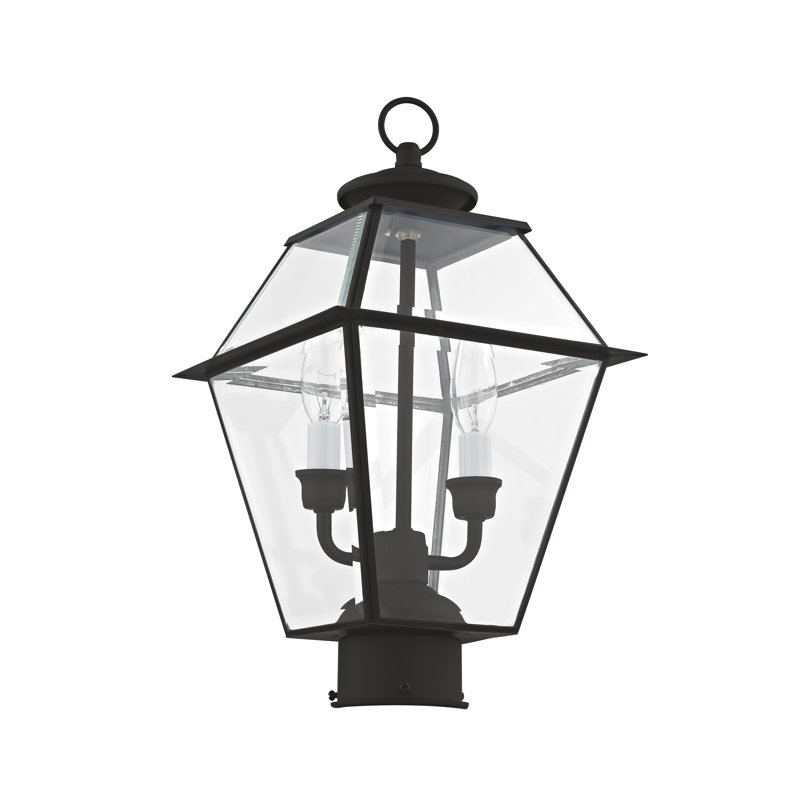 Tête de lanterne câblée à 1 lumière H 16,5 po Arelene, Noir