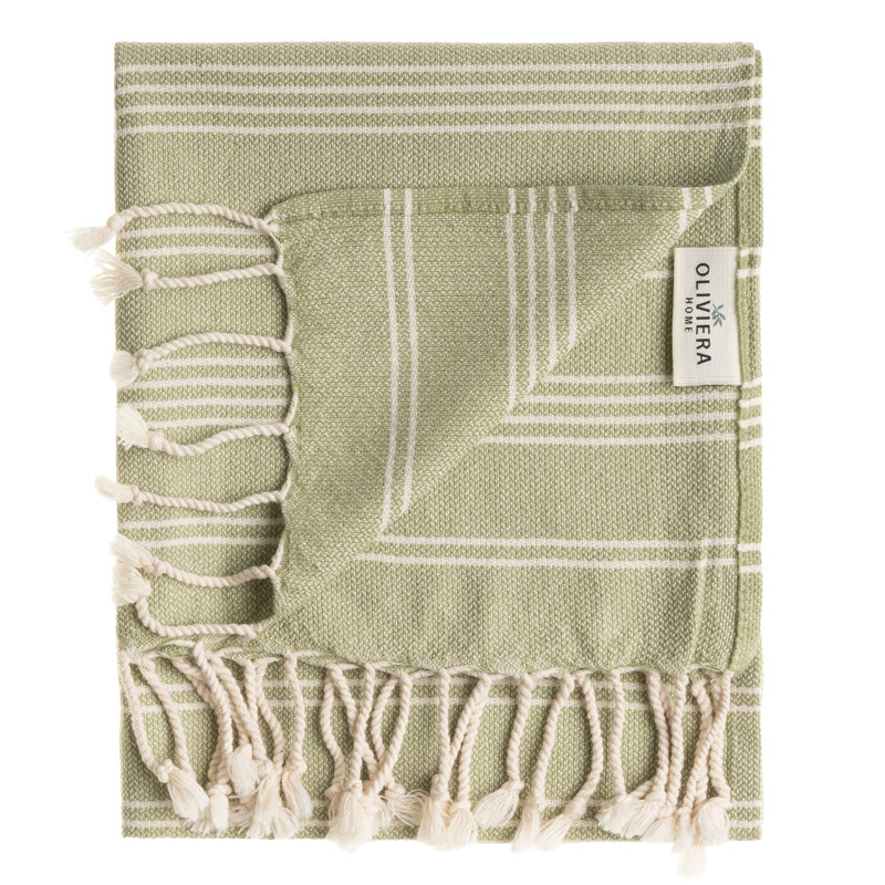 Essuie-mains et serviettes en coton Essential, Vert