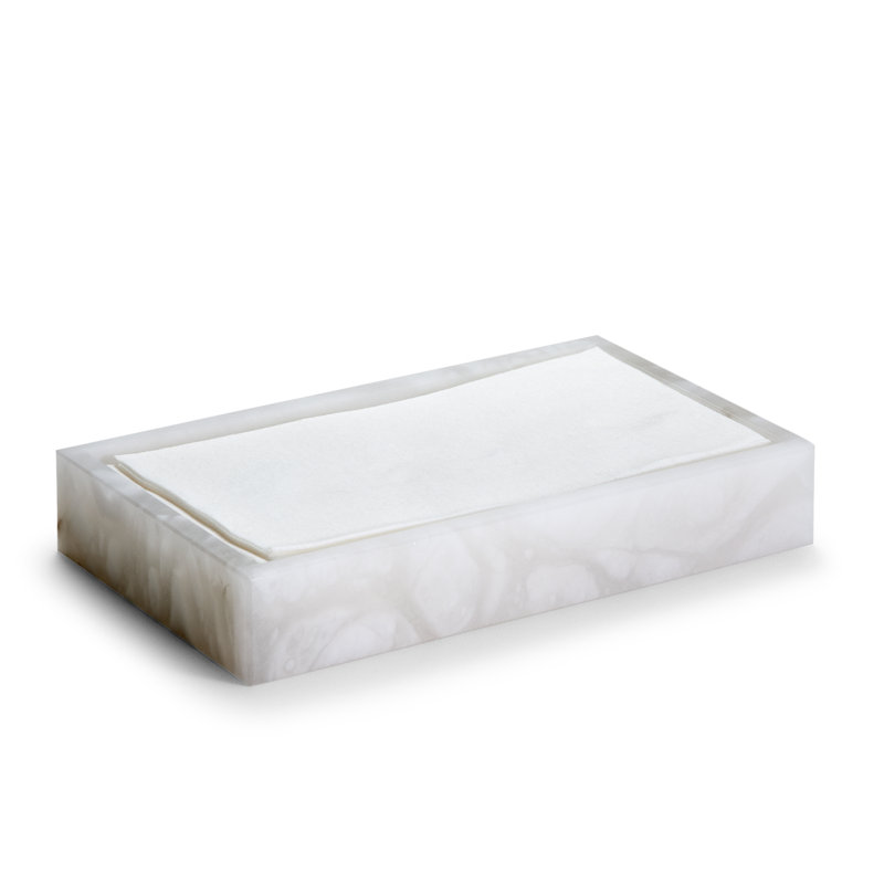 Alisa Bathroom Tray, White