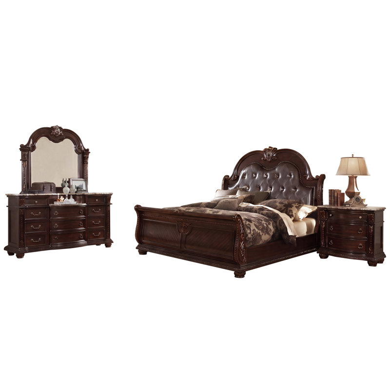 Calera 4 Piece Bedroom Set, King