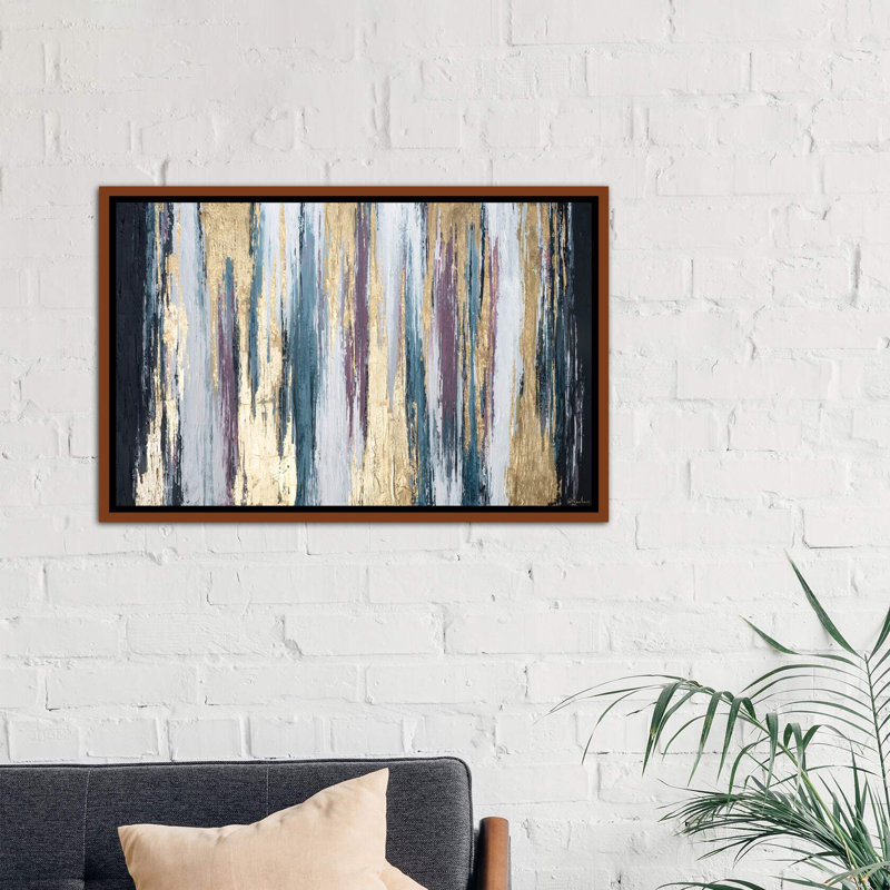 « walk of fierté » par nikki chauhan-print, H 26 po x l 40 po x P 1,5 po, Toile avec cadre en bois brun