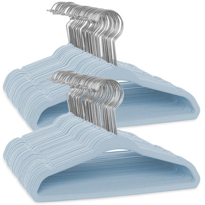  11" Velvet Non-Slip Baby Clothing Hangers