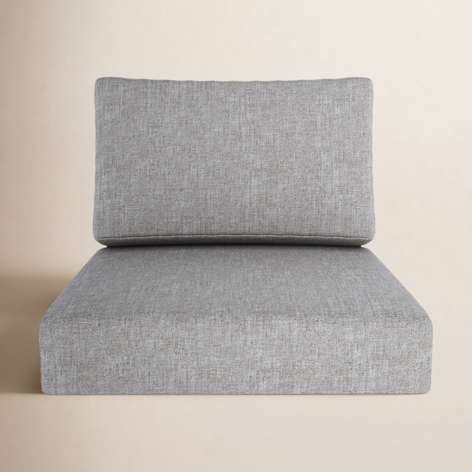 Amala Sunbrella® Seat and Back Cushion, Sunbrella® Canvas Granite, 28.5" W x 28.5" D