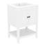 Lavabo de salle de bain moderne élégant en céramique 24 po avec tablette ouverte en bois massif-1182155898-1182155896